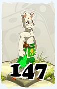 Un personaje del juego Dofus, Zurcarák-Aire, de nivel 147