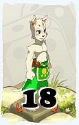 A Dofus character, Ecaflip-Air, by level 18