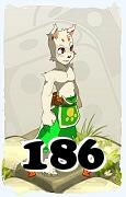 Um personagem do jogo Dofus, Ecaflip-Ar, de nivel 186