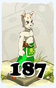 Um personagem do jogo Dofus, Ecaflip-Ar, de nivel 187