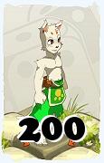 A Dofus character, Ecaflip-Air, by level 200