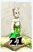 A Dofus character, Sadida-Air, by level 21