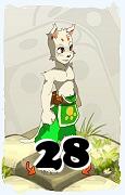 A Dofus character, Ecaflip-Air, by level 28