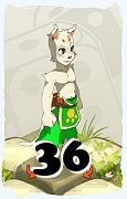 A Dofus character, Ecaflip-Air, by level 36