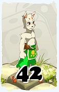 A Dofus character, Ecaflip-Air, by level 42