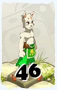 A Dofus character, Ecaflip-Air, by level 46