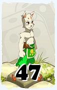 A Dofus character, Ecaflip-Air, by level 47