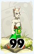 Um personagem do jogo Dofus, Ecaflip-Ar, de nivel 99