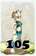 Um personagem do jogo Dofus, Ecaflip-Ar, de nivel 105