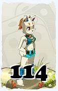 Um personagem do jogo Dofus, Ecaflip-Ar, de nivel 114