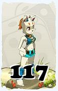 Um personagem do jogo Dofus, Ecaflip-Ar, de nivel 117