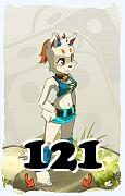 Um personagem do jogo Dofus, Ecaflip-Ar, de nivel 121