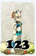 A Dofus character, Ecaflip-Air, by level 123