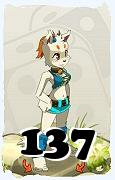 Um personagem do jogo Dofus, Ecaflip-Ar, de nivel 137