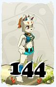 A Dofus character, Ecaflip-Air, by level 144