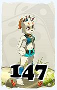 Um personagem do jogo Dofus, Ecaflip-Ar, de nivel 147