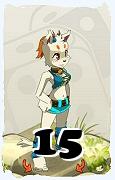 A Dofus character, Ecaflip-Air, by level 15