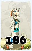 A Dofus character, Ecaflip-Air, by level 186