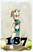 Um personagem do jogo Dofus, Ecaflip-Ar, de nivel 187