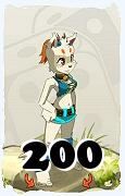 Um personagem do jogo Dofus, Ecaflip-Ar, de nivel 200