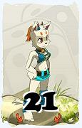 A Dofus character, Ecaflip-Air, by level 21