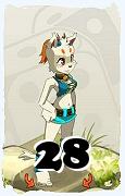 A Dofus character, Ecaflip-Air, by level 28