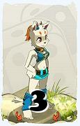 A Dofus character, Ecaflip-Air, by level 3