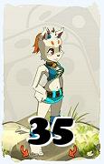 A Dofus character, Osamodas-Air, by level 35