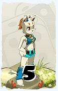 A Dofus character, Ecaflip-Air, by level 5