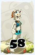 Um personagem do jogo Dofus, Ecaflip-Ar, de nivel 58