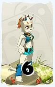 A Dofus character, Ecaflip-Air, by level 6