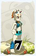 A Dofus character, Ecaflip-Air, by level 7