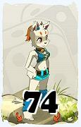 A Dofus character, Ecaflip-Air, by level 74