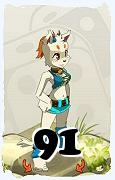 A Dofus character, Ecaflip-Air, by level 91