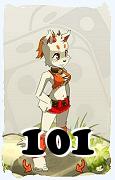 Um personagem do jogo Dofus, Ecaflip-Ar, de nivel 101