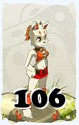 Um personagem do jogo Dofus, Ecaflip-Ar, de nivel 106