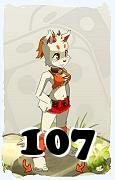 Um personagem do jogo Dofus, Ecaflip-Ar, de nivel 107