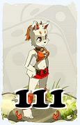 A Dofus character, Ecaflip-Air, by level 111