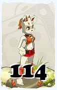 Um personagem do jogo Dofus, Ecaflip-Ar, de nivel 114