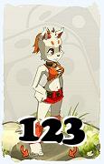 A Dofus character, Ecaflip-Air, by level 123