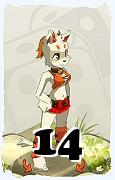 A Dofus character, Ecaflip-Air, by level 14