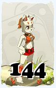 A Dofus character, Ecaflip-Air, by level 144