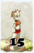 A Dofus character, Ecaflip-Air, by level 15