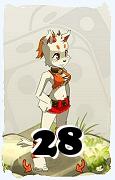 A Dofus character, Ecaflip-Air, by level 28