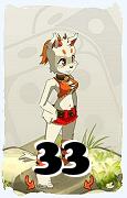 A Dofus character, Ecaflip-Air, by level 33