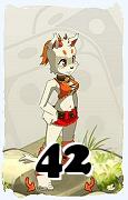 A Dofus character, Ecaflip-Air, by level 42