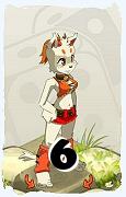 A Dofus character, Ecaflip-Air, by level 6