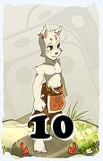 Um personagem do jogo Dofus, Ecaflip-Ar, de nivel 10