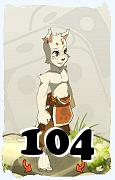 Um personagem do jogo Dofus, Ecaflip-Ar, de nivel 104