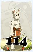 Um personagem do jogo Dofus, Ecaflip-Ar, de nivel 114